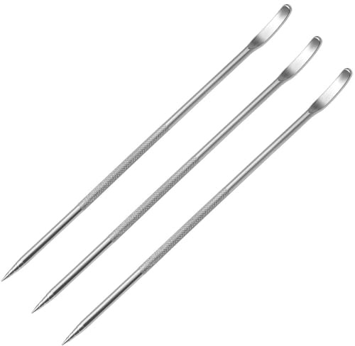 Yerleomit 3 Stück Latte Art Pen Stift Edelstahl Kaffee Latte Art Nadel Sticks Professioneller Barista Zubehör für Cappuccino Latt Espresso Dekorieren
