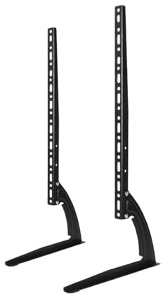 Compatible For HILLPORT，Universal Table Top TV Stand Pedestal For 26-65 Inch LCD Plasma TVs, Legs For Screen Monitor Bracket DZ67 DZ77.(32-65 inch DZ77)