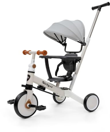 Interbaby Norby: 5 in 1 Dreirad und Laufrad mit Verdeck, 1 bis 5 Jahre