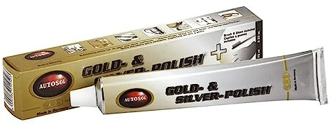 Autosol 01 001053 Gold- und Silberpolitur mit Bürste und Handschuh, 75 ml