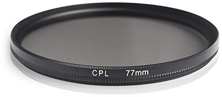 Ares Foto® 77mm Filtro de polarización Circular. Circular Polarizing Filter. Fabricado en Aluminio y Vidrio óptico. Compatible con Canon Sony Nikon Fujifilm Tamron Sigma Olympus