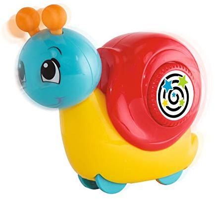 Simba 104010030 - ABC Press 'N Go Schnecke, Motorikspielzeug, 13 cm