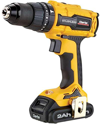Clarke CON18LIC 18V Brushless 2Ah Combi Drill/Driver & Hammer Drill - 6479531