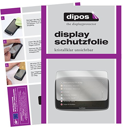 dipos I 3x Screen Protector compatible with TomTom Go Professional 6200 Protection Films clear