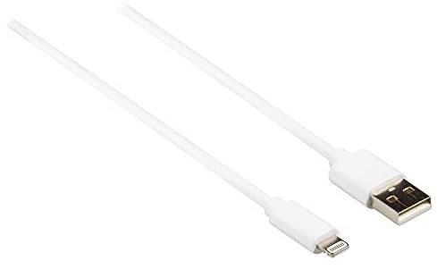 NEDIS USB-Kabel | USB 2.0 | Apple Lightning 8-Pin | USB-A Stecker | 480 Mbps | 12 W | Vernickelt | rund | PVC | Box 2.00 m Weiss