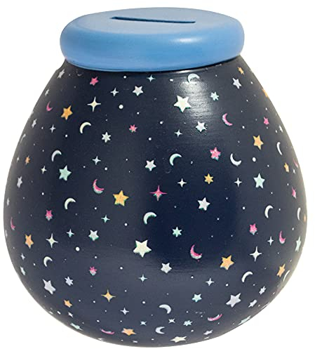 Pot of Dreams Hand Painted Glow In the Dark Kids Save And Smash Handcrafted Ceramic Money Box | Eco Freindly & Recyclable Piggy Bank | Perfect Decorative Gift and Save for New Toys & Video Games
