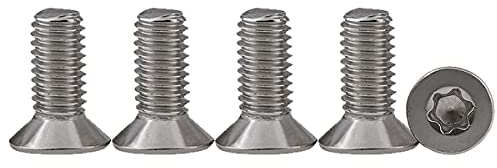 Drenky 10 pièces M6 x 16 Vis à tête fraisée Vis Torx en acier inoxydable 304 Vis à Métaux Entraînement Standard Vis entièrement filetées Pour l'équipement de machine et les meubles à la maison