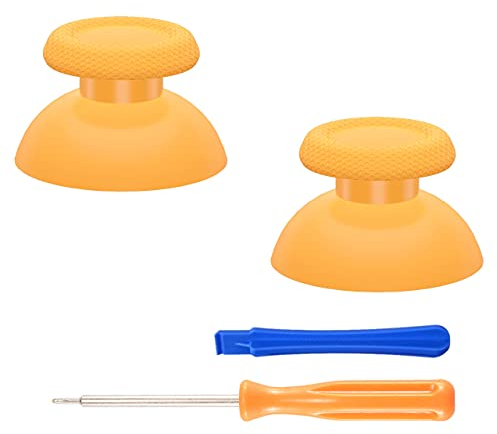 eXtremeRate Caution Yellow Thumbsticks für PS5 Controller, Analogstick für PS5 Controller, Custom Joystick für PS4 All Model Controller