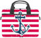 Sea Anchor gestreifte Laptoptasche mit Griff für 34 - 36,8 cm (13,4 - 14,5 Zoll) große Schultertasche, Aktentasche