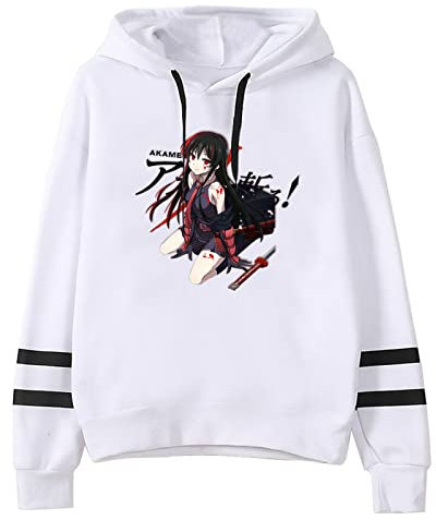 Akame ga Kill! Hoodie Cosplay 2D-Druck Baumwollmischung Hoodie Herbst/Winter Anime Pattern Fashion Casual Top Kann sowohl von Männern als auch von Frauen getragen Werden