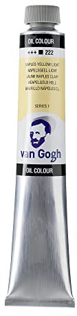 Van Gogh Ölfarbe - Neapelgelb hell 222-60 ml Tube - Hochpigmentiert - Deckkräftig - Serie 1 - +++ Lichtechtheit - Ideal für Künstler und Studenten