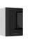 Belini Hängeschrank Küche, Küchenschränke SG. Breite 40 cm. Oberschrank mit 1 Tür, Küchenhängeschränke, Wandschrank Hängend, Schwarz Hochglanz