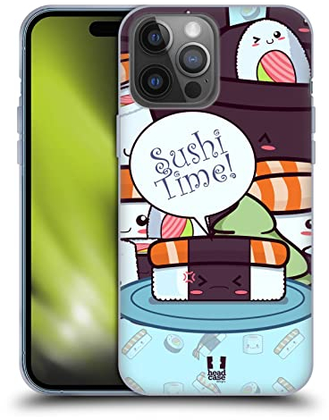 Head Case Designs Nori Lachs Sushi Time Soft Gel Handyhülle Hülle kompatibel mit Apple iPhone 14 Pro Max