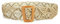 GIMIRO Gewebter Gürtel für Frauen Bohemian Taillenband [5 x 100cm] Wax Cord Hohler Taillengürtel mit Leiter Schnalle Ethnische Stil Mode Accessoires Kleid Dekoration (Apricot)