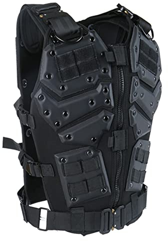 Karlak Verstellbare Combat Molle Weste Airsoft Paintball Weste für das Jagdschießen im Freien