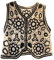 Myazs Gilet bohème sans manches en tricot au crochet pour femme Motif floral Col en V Marron
