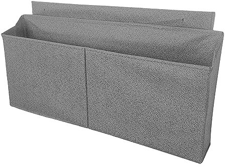 Fonowx Side Storage Pocket for Desk, Bedside Storage Bag, Gadget Storage Holder Magazine Rack Portable Side Storage Organizer, for Office