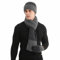 Hilmocho Herren Hut Schal Handschuhe Set 3 in 1 Winter Warm Gestrickte Mütze Lange Schal Touch Screen Handschuhe Geschenk Set