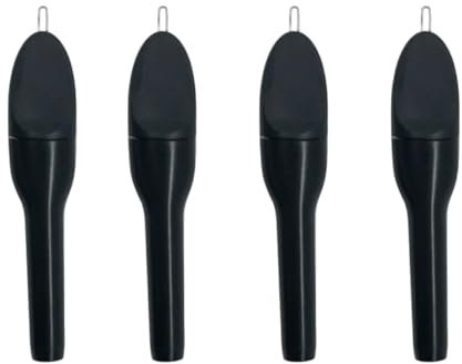 DIREKT Reinigungsbürste Hörgeräte | 3in1 Funktion | Magnet als Batterie Einsetzhilfe | Cerumenschlinge | Reinigungsbürste | für alle Arten von Hörgeräten geeignet (4 Stück (4er Pack))