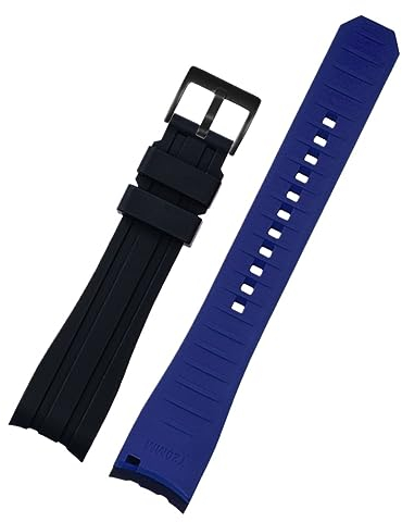 SERDAS Doppelte farbe Für Rolex Citizen Seiko Silikon Armband Männer Uhr Zubehör Arc Mund Uhrenarmband Armband Uhr Gürtel 20mm 22mm Uhrenarmbänder, 22 mm, Achat