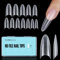 TOMICCA 510 Pièces Faux Ongles Capsules French Acrylique Tips Ongles Gel, 12 Tailles Long Ovale Demi-Couverture French Nail Extension Tips Appuyez sur les Ongles pour Manucure Salon