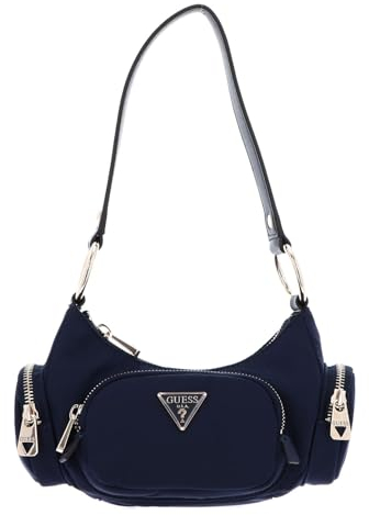 GUESS Damen Eco Gemma Mini-Umhängetasche, Schultertasche, Marineblau