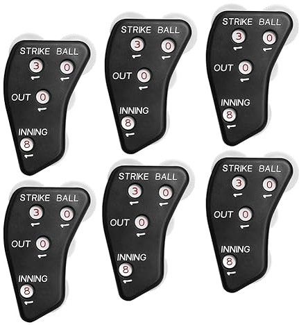 CENMEN 4-Rad Baseball Schiedsrichter Clicker-Umpire Indicator Gear-Praktischer Baseball-Zähler Clicker für Scorekeeper Outs
