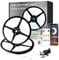 Yeewhale 30m Dimmable COB LED Strip 6000K Weiß 24 V Flexible COB led streifen Set,App Steuerung mit Fernbedienung Bright Under-Unit Led Light for Home Party DIY Decoration