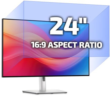 Fluflyer 24 Inch Anti Blue Light Screen Protector for Computer Monitor, Removable 16:9 Aspect Ratio, 24 Anti Blue Light Filter for PC Computer Screen, Easy on/off for Eye Protection