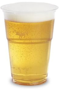 DPdantepellacani 400 Bicchieri Monouso con tacca di delimitazione 0,5 L in plastica PP ideali per Birra e Bevande Gassate