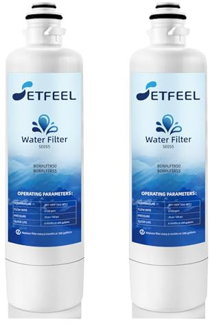 BORPLFTR55 Wasserfilter Ersatz für Bosch Ultra Clarity Pro BORPLFTR50 REPLFTR50, ersetzt 12033030 12028325 RA450022 WFS200MF B36CD50SNS B36CT80SNS B36FD50SNS, 2 Stück