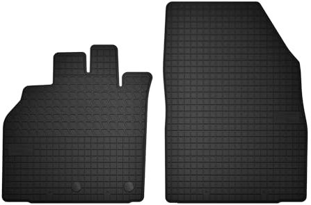 Wielganizator Automatten-Set – Passend für Renault Grand Scenic III (2009-2016) – Gummimatten – Autozubehör – Auto Fußmatten – 2-teilig – Schwarz