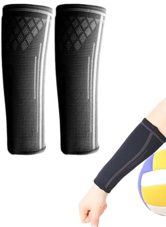 KGDUYC 1 paio di scaldamuscoli da pallavolo, elastici per stringere i muscoli, per uomini e donne, polsiere sportive per pallavolo, M (110-140)