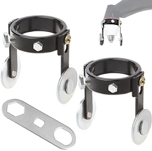 EATBALE 2 Stücke Plasma Schneidbrenner Rollenführung, Plasma Cutter Torch Metallrollenführungsrad mit Schraubenschlüssel für P80 Cutter Schneidbrenner