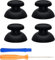2 Pares de Joysticks de Repuesto para Mandos PS5 y PS4, Palancas Analógicas Negras, Incluye Destornillador para Fácil Instalación, reemplazo de joysticks analógicos 3D de para Mando, palancas Mando