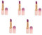 FRCOLOR 5St Gelee-Lippenbalsam lippenpflege langanhaltender Lipgloss Frauenlippenfleck Gelee-Lippentönung langanhaltender Lippenstift pH-verändernder Lipgloss Plastik Violett