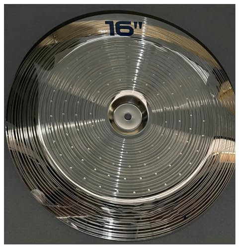 Piatto In Lega Di Lucidatura Color Argento Da 16'' Cina/ozono Per Batteria(China)