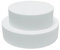 ZIEMER Styropor Torte 14cm ∅ 25cm+15cm Dummie Höhe 14cm Durchmesser 25cm und 15 cm 2-söckig Scheiben einzeln zum Verkleben und Basteln von Torten und Geschenken zu Geburtstagen Hochzeiten und Feiern