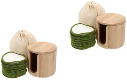 Beavorty Lot De 2 Démaquillants Pour Le Visage Éponge Nettoyante Réutilisable Lingettes Démaquillantes Serviettes Démaquillantes Accessoires Pour Éponge De Maquillage Fibre De