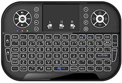 Mini clavier sans fil 2,4 G et Bluetooth rétroéclairé souris Fly Air Télécommande avec pavé tactile pour TV Box