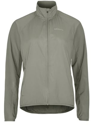 Craft Damen CORE Essence Wind Jacket LEAF – Winddichte Laufjacke S mit Reißverschlusstaschen – Ultraleichte Übergangsjacke aus recyceltem Material