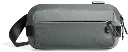 tomtoc X-Pac EDC Sling Bag 3L Für Herren Damen, Wasserdichte Tasche, Grau | Passend Für Switch 2 Oder iPad mini, Leichte Umhängetasche Und Brusttasche, Crossbody Bag Für Reise Und Alltag