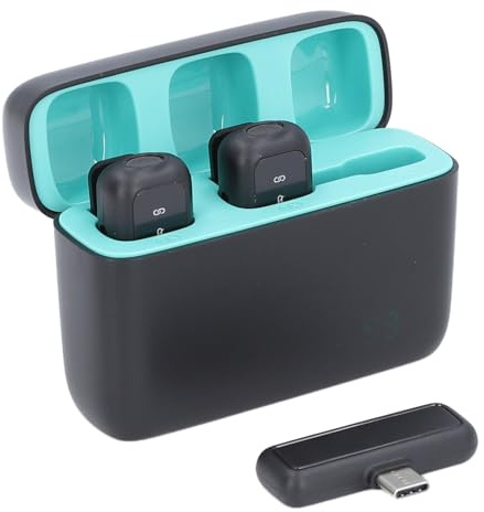 CHICIRIS Wireless Lavalier-Mikrofon, Klare Vocals, Genießen Sie die Drahtlose Freiheit, den Digitalen Display-Bildschirm, eine Verbesserte Räumlichkeit für EIN Einzigartiges Hall, Ununterbrochene
