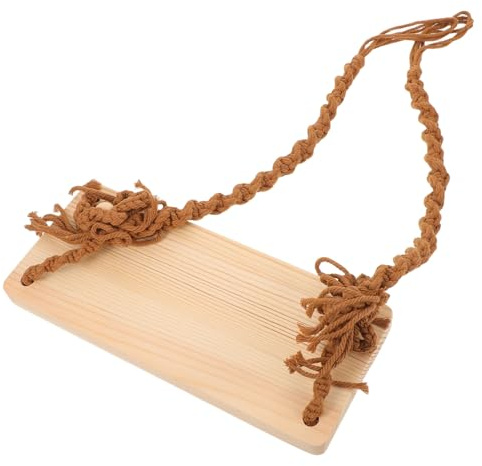 Newborn Wooden Swing Photography Prop for Photo Studio | Cotton Rope, Rounded Corners, Smooth Finish, Indoor Outdoor Shoots, Infant Use