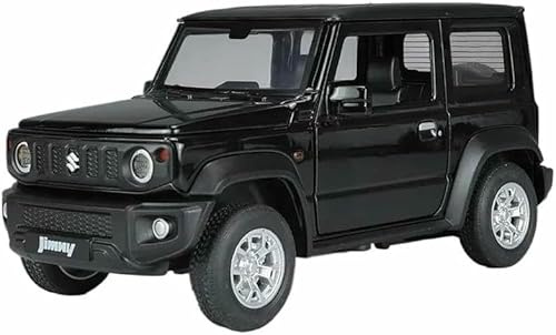 CORCI für Suzuki Jimny Modellauto im Maßstab 1:24 Metallguss detailgetreue Nachbildung Sammlerstück Dekoration(Schwarz)