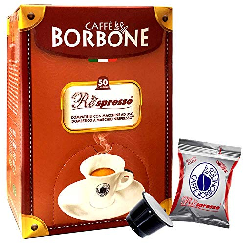 Caffè Borbone Nera Blend - 50 Capsules de café compatibles Nespresso® Espresso Italien Made in Naples