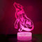 Jinson well 3D wolf kopf Nachtlicht led Lampe optische Nacht licht Illusion 7 Farbwechsel Touch Switch Tisch Schreibtisch Dekoration Lampen USB Spielzeug