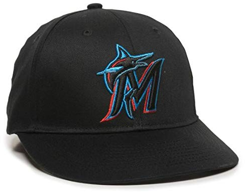OC Sports 2019 MLB Season Miami Marlins Hat Offizielles Replika Erwachsene Baseball Cap verstellbar