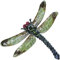 AB Tools Green Metal Dragonfly Garden/Home Wall Art Ornament 35x28cm Inddor/Outdoor