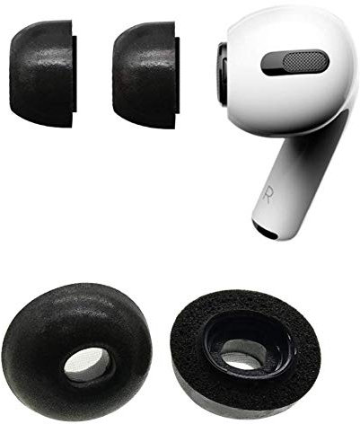 Zotech Replacement 2 Pairs Memory Foam Ear Tips for Apple Airpods Pro (Medium)